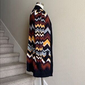 Missoni For Target Sz M Multicolor Chevron Open Cardigan